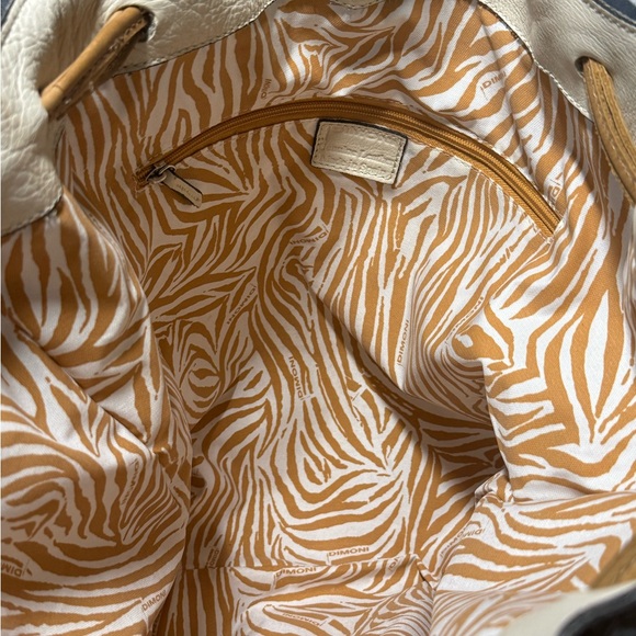 Rare Dimoni Soft Leather Drawstring Shoulder Bag Handcrafted in Spain - Picture 6 of 8